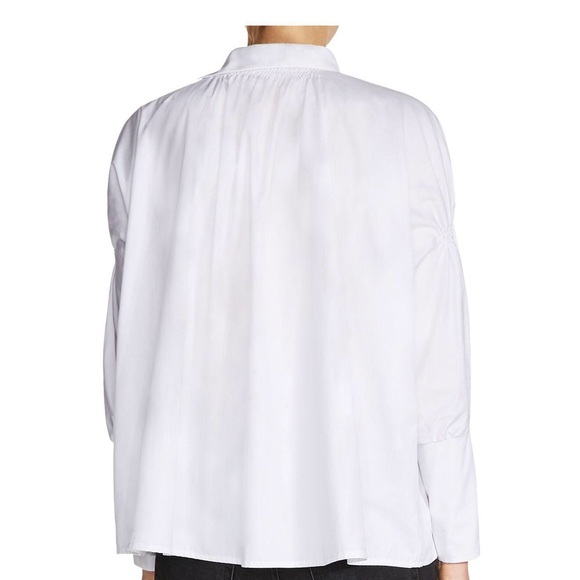 MAJE NWT CRISP WHITE COTTON BLOUSE SZ MED - Picture 3 of 5